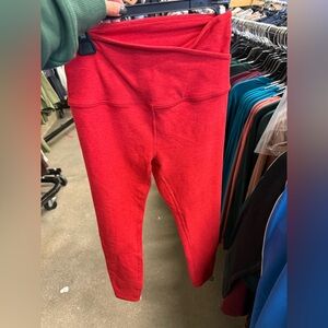 Beyond Yoga Red Leggings